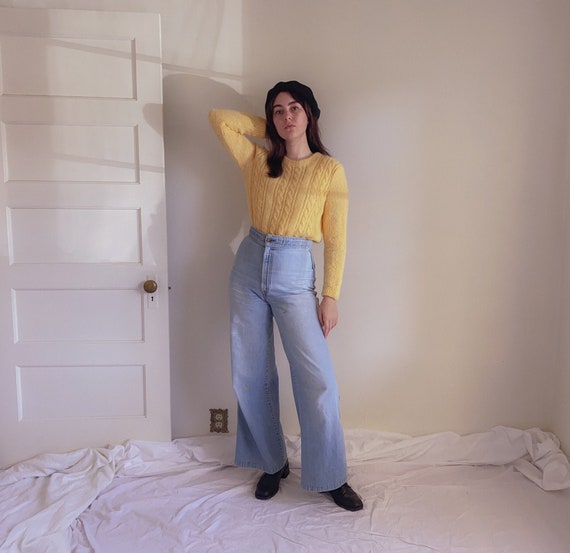 Vintage Buttercup Hand Knit Mohair Sweater | Cropp