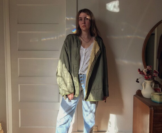 50s US Army Pile Liner Jacket | Reversible Terry C