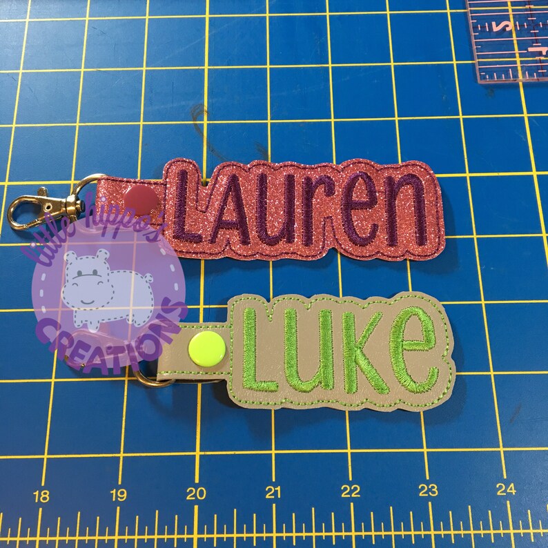 Custom Name Key Fob Etsy