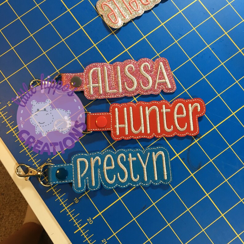 Custom Name Key Fob Etsy