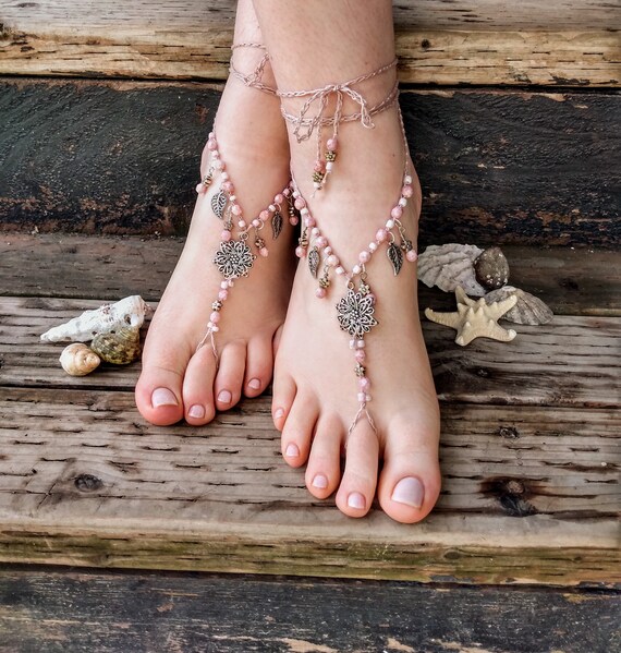 Barefoot Sandals Bridal Soleless Sandals Footless Sandals Beach