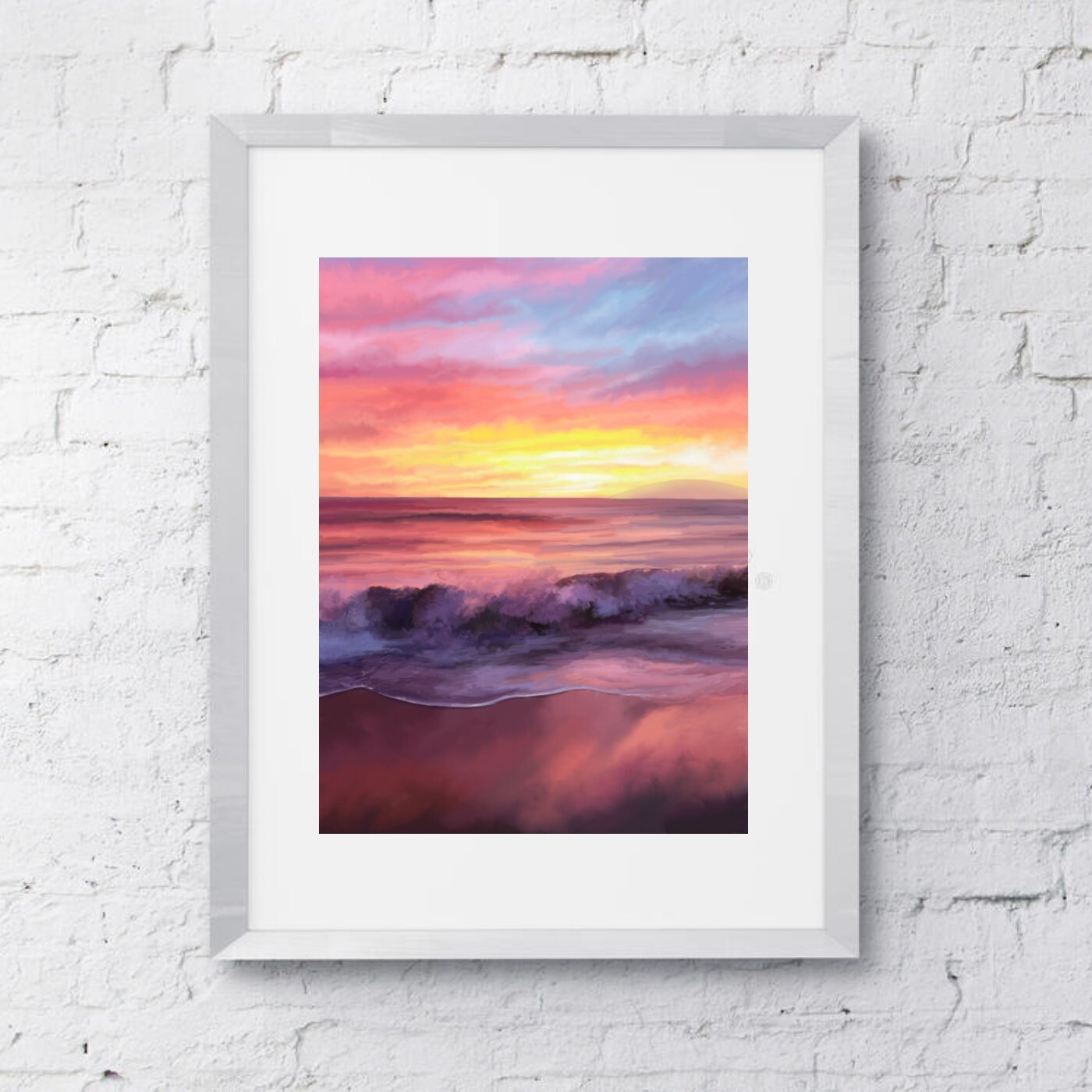 Wailea Sunset Maui Fine Art Print Of A Digital Painting By | Etsy