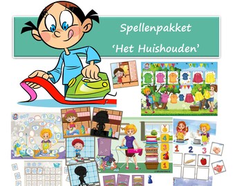 Spellenpakket, thema 'Het huishouden'