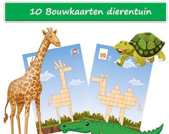 Ten construction examples to make zoo animals