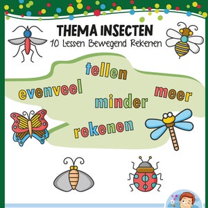 Telpakket insecten, 10 lessen bewegend leren rekenen afbeelding 1