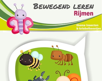 Rijmrun 'insects', moving learning, rhyming