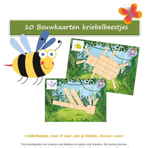 Bouwkaarten voor kriebelbeestjes