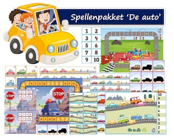 Spellenpakket thema 'de auto'