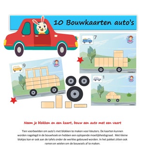 10 Bouwkaarten bij thema 'de auto' afbeelding 1