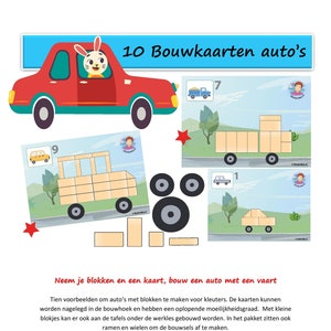 10 Bouwkaarten bij thema 'de auto'