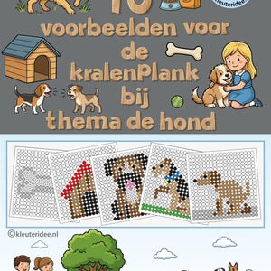 10 exempel på pärltavlor med temat "hunden"