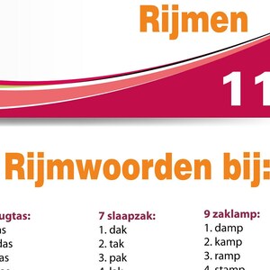 Rijmrun 'camping', bewegend leren, rijmen afbeelding 5