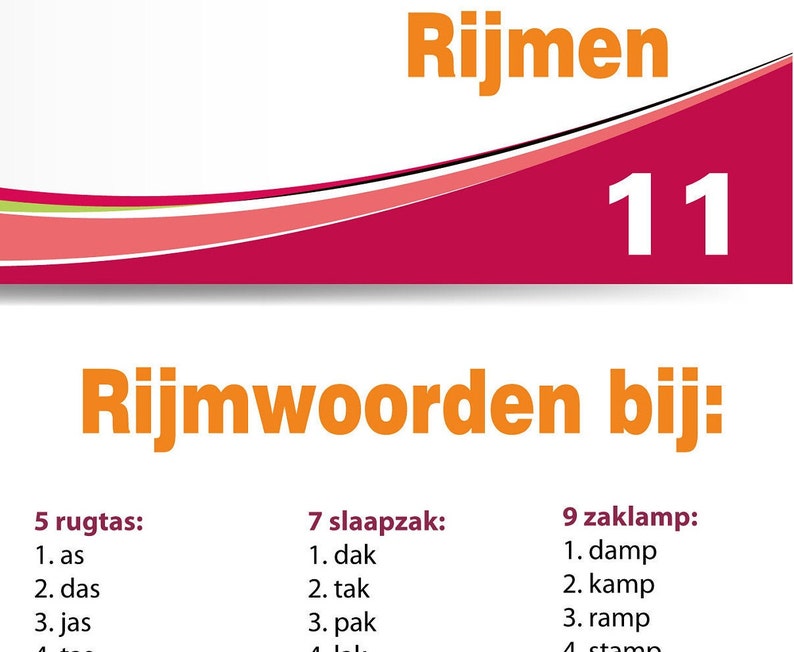 Rijmrun 'camping', bewegend leren, rijmen afbeelding 5