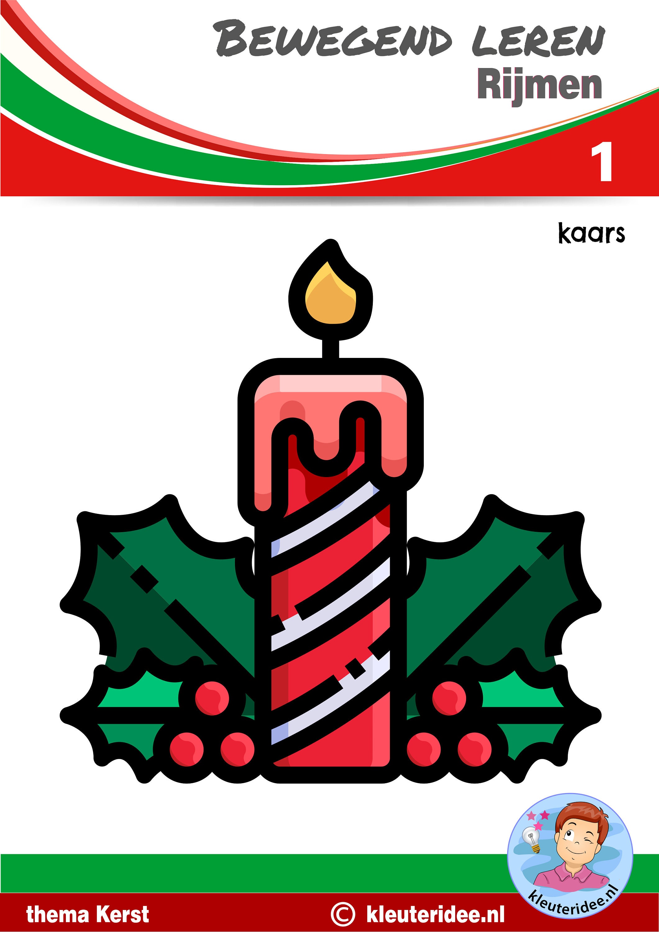 Rijmrun 'Kerst', bewegend leren, rijmen Etsy Nederland