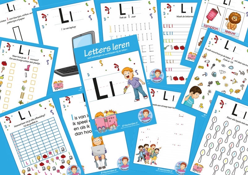 16-page Package at the Letter L and the Capital Letter L - Etsy