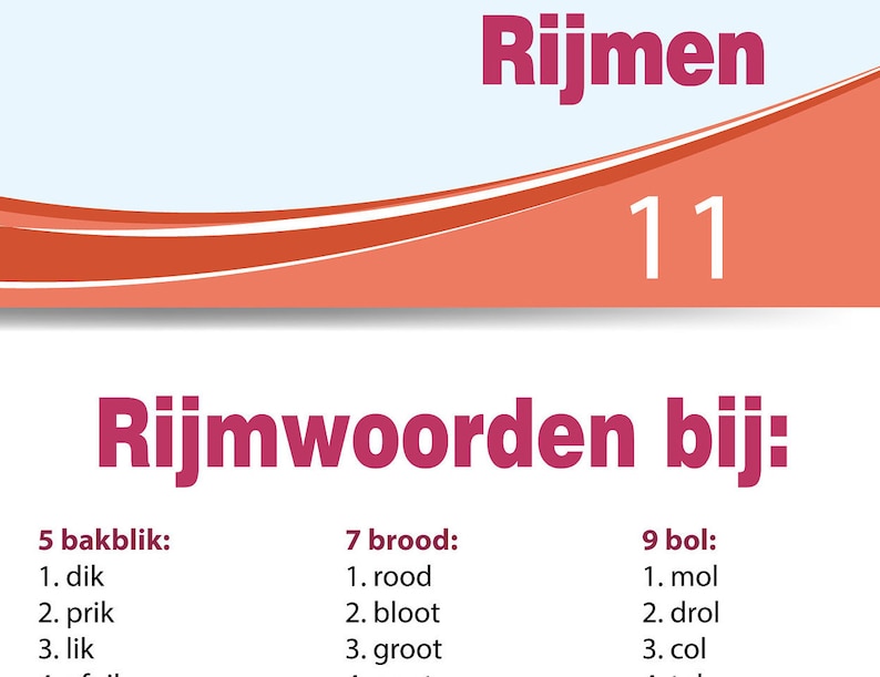 Rijmrun 'de bakker' bewegend leren, rijmen afbeelding 5