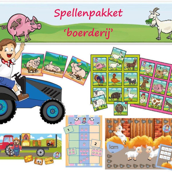 Kindergarten farm games