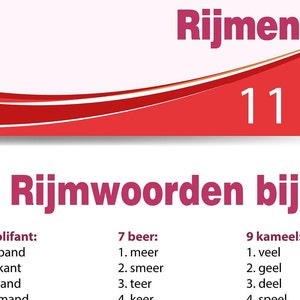 Rijmrun 'dierentuin', bewegend leren, rijmen afbeelding 5