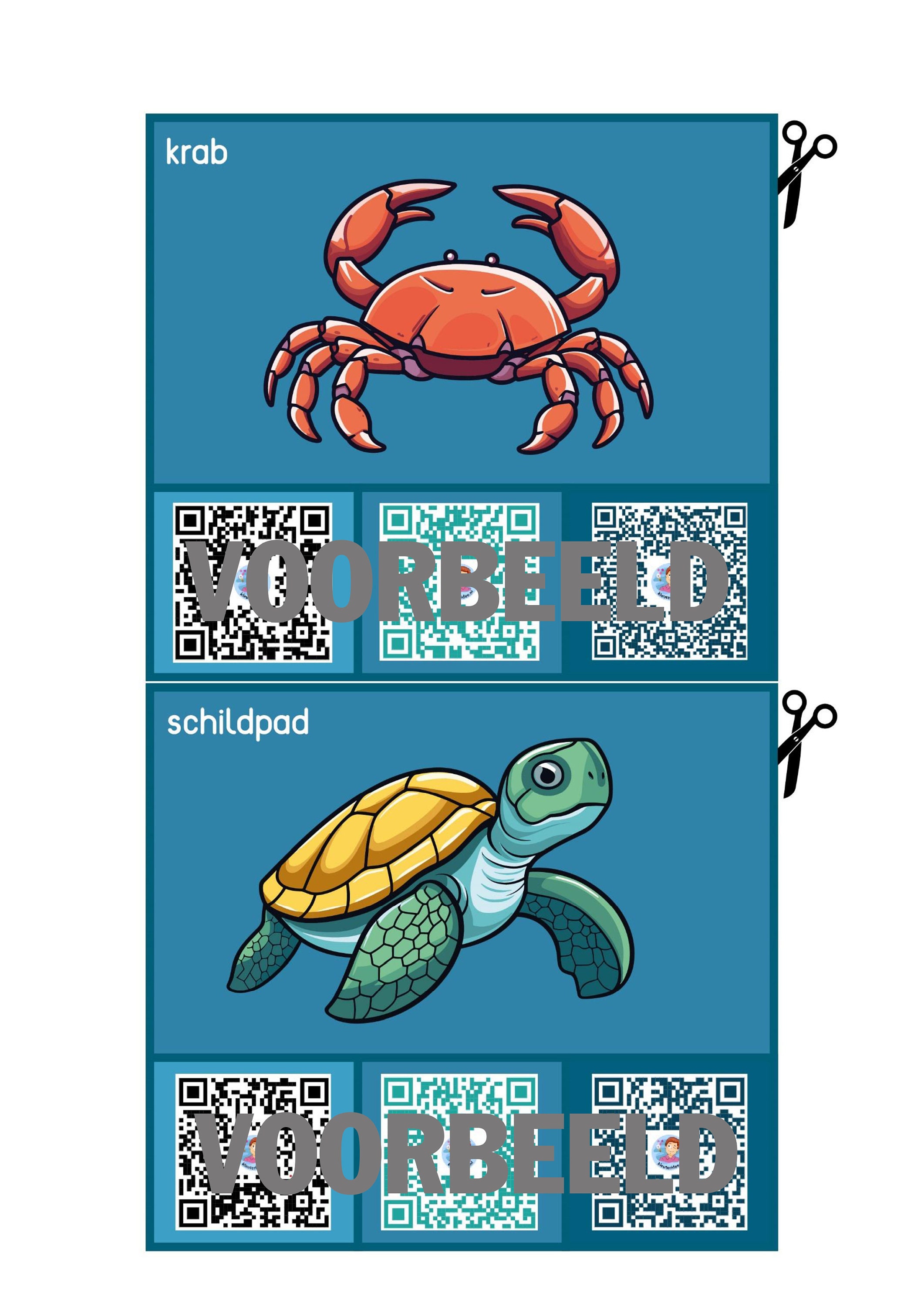 Animals Qr Code Color 30 QR Codes With Animals in the 'underwater World' Theme - Etsy