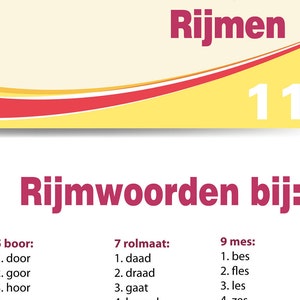 Rijmrun 'wij bouwen een huis', bewegend leren, rijmen afbeelding 5