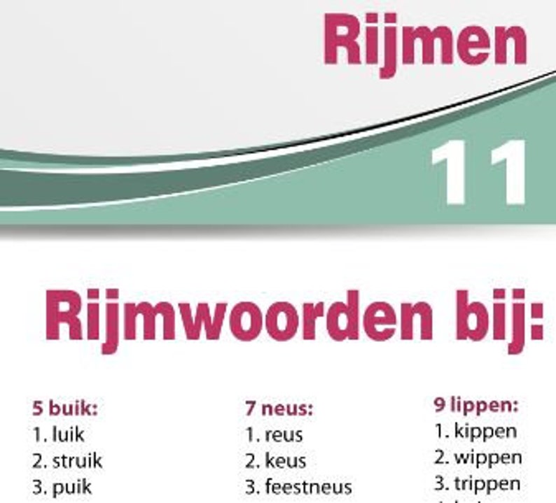 Rijmrun 'mijn lichaam', bewegend leren, rijmen afbeelding 5