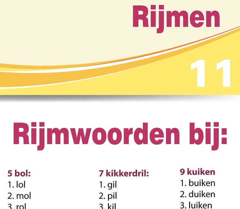 Rijmrun 'lente', bewegend leren, rijmen afbeelding 5