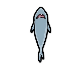 Cute Shark Sticker, Phone Sticker, Kawaii Laptop Sticker, Car Sticker, Bumper Sticker, Vinyl Sticker, Baby Shark, Ocean, Fish