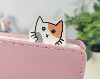 Calico Cat Belly Trap Bookmarker