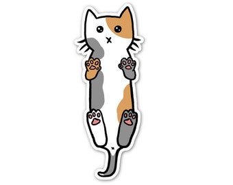 Calico Cat Sticker, Phone Sticker, Cat Laptop Sticker, Car Sticker, Bumper Sticker, Vinyl Sticker, Cute Cat