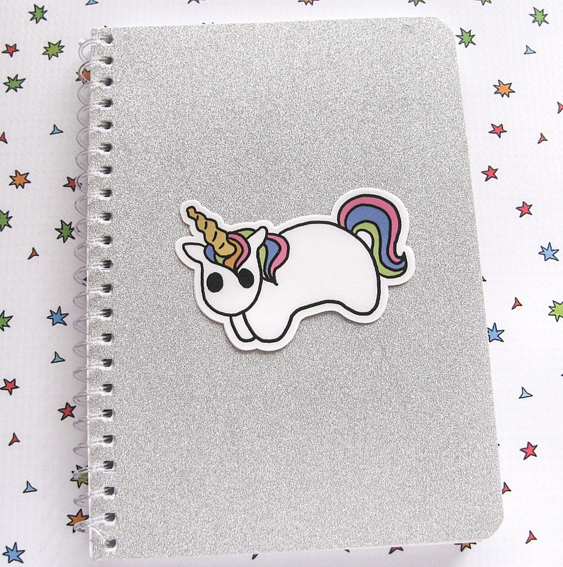 Rainbow Unicorn Sticker, Pony Laptop Sticker, Car Sticker, Skateboard Sticker, Vinyl Sticker, Horse Sticker, Rainbow Horse, I image 4