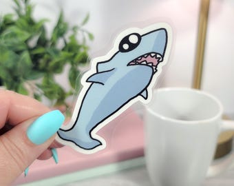 Funny Shark Bookmark: Book Lover Gift, Laminated Card Stock