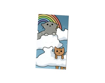 Cloud Cat Magnet, Refrigerator Magnets, Fridge Decor, Cute Kitchen, Cubicle Decor, Cat Lover Gift, Home, Dorm Room