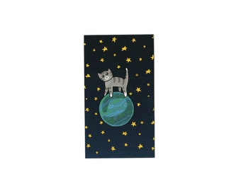 Space Planet Cat Magnet, Refrigerator Magnets, Fridge Decor, Cute Kitchen, Cubicle Decor, Cat Lover Gift, Home Decor, Dorm Room