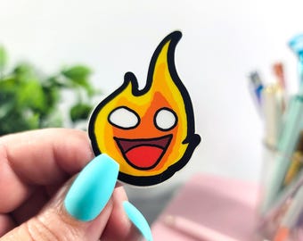 Funny Hot Flame Fire Outdoor Vinyl Sticker