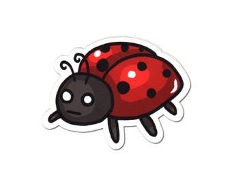 Ladybug Sticker, Laptop Sticker, Car Sticker, Bumper Sticker, Vinyl Sticker, Cute Bug, Skateboard Sticker, Guitar Sticker, Mug Sticker