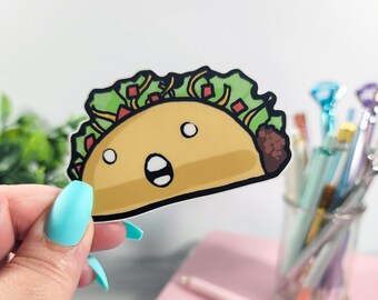 Funny Taco Outdoor Vinyl Sticker
