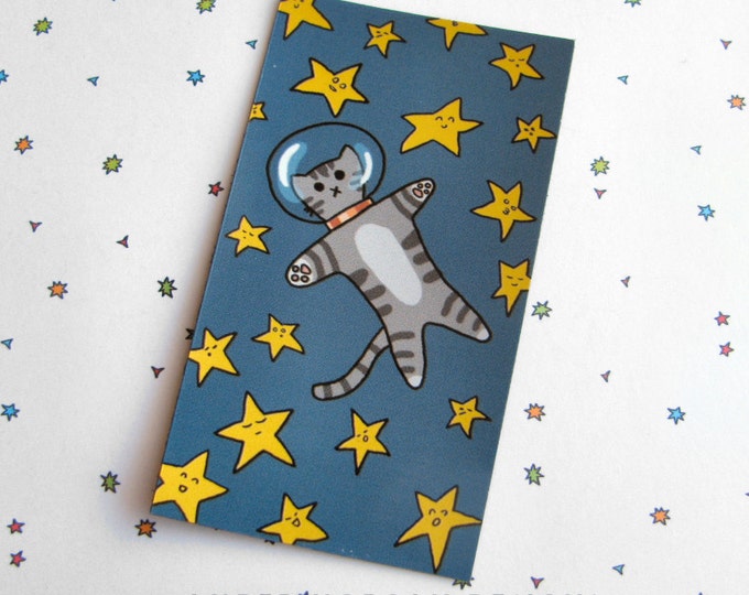 Cute Cat Space Cute Cat Fridge Etsy