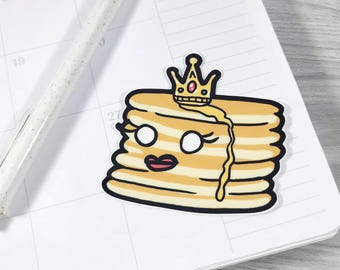 Pancake Queen Vinyl Sticker – 3 Inch Waterproof Decal