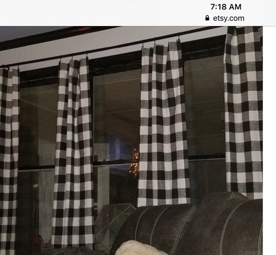 Sale Curtains Farmhouse Single 36 And Double Windows Etsy