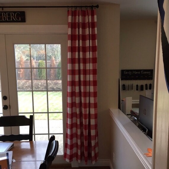 Two Curtain Panels Pair For Single 36 And Double Etsy
