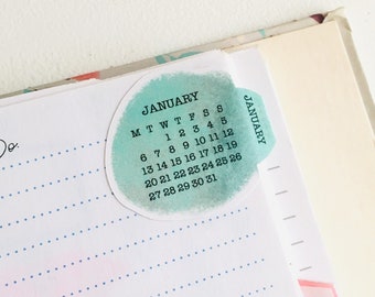 Calendar tabs (adhesive) 2024 or 2025