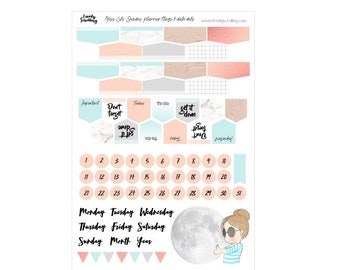 Flags planner stickers (1 sheet)