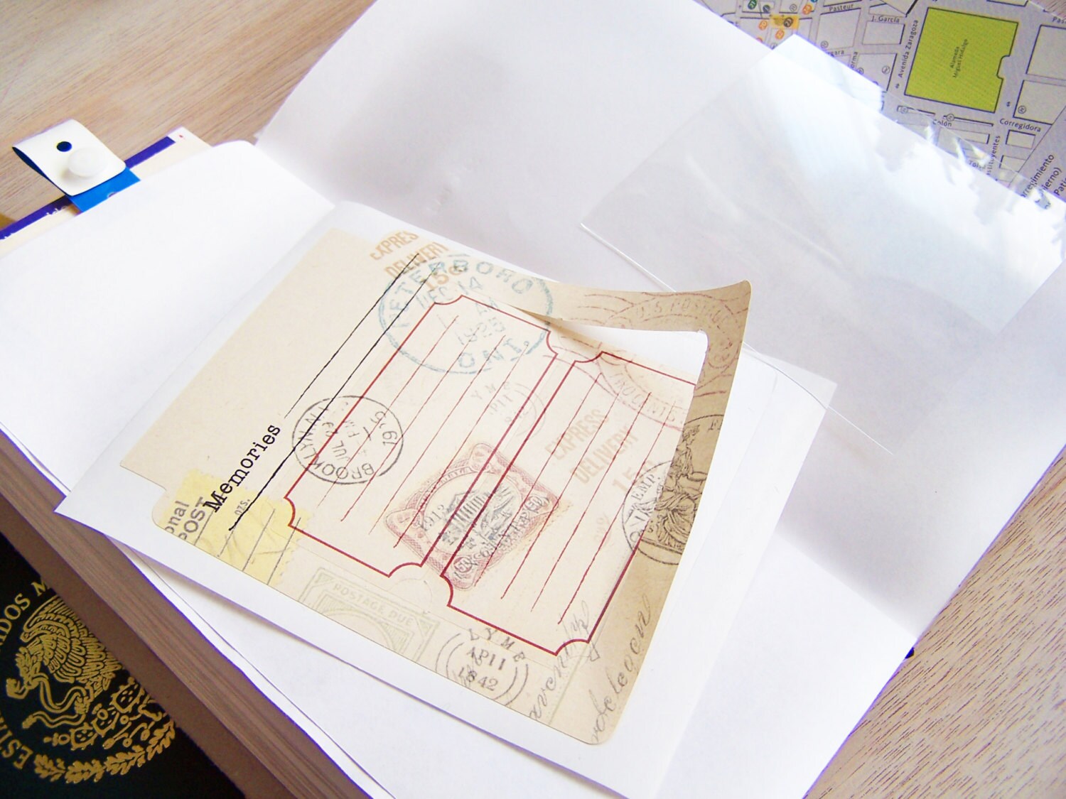 Travel Journal Pockets Etsy