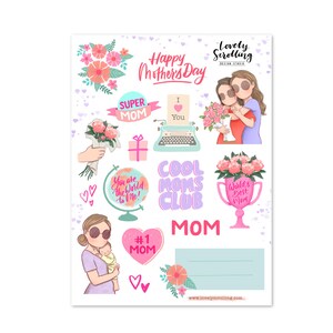 Mothers day stickers Miss Lily Shades image 2