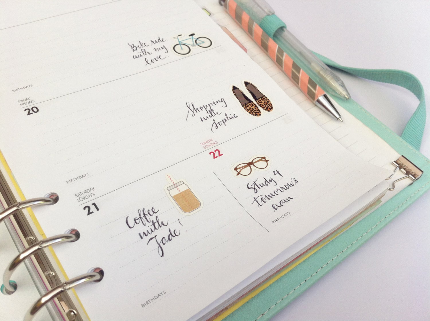 Filofax Sticker Set everyday Life | Etsy