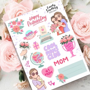 Mothers day stickers Miss Lily Shades image 1