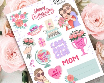 Mothers day stickers - Miss Lily Shades