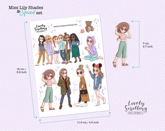 Miss Lily Shades squad sticker set