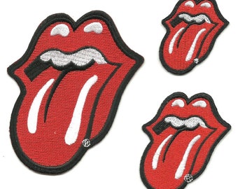 The Rolling Stones Patch Classic Tongue Small Nouveau Officiel Embroidered Iron