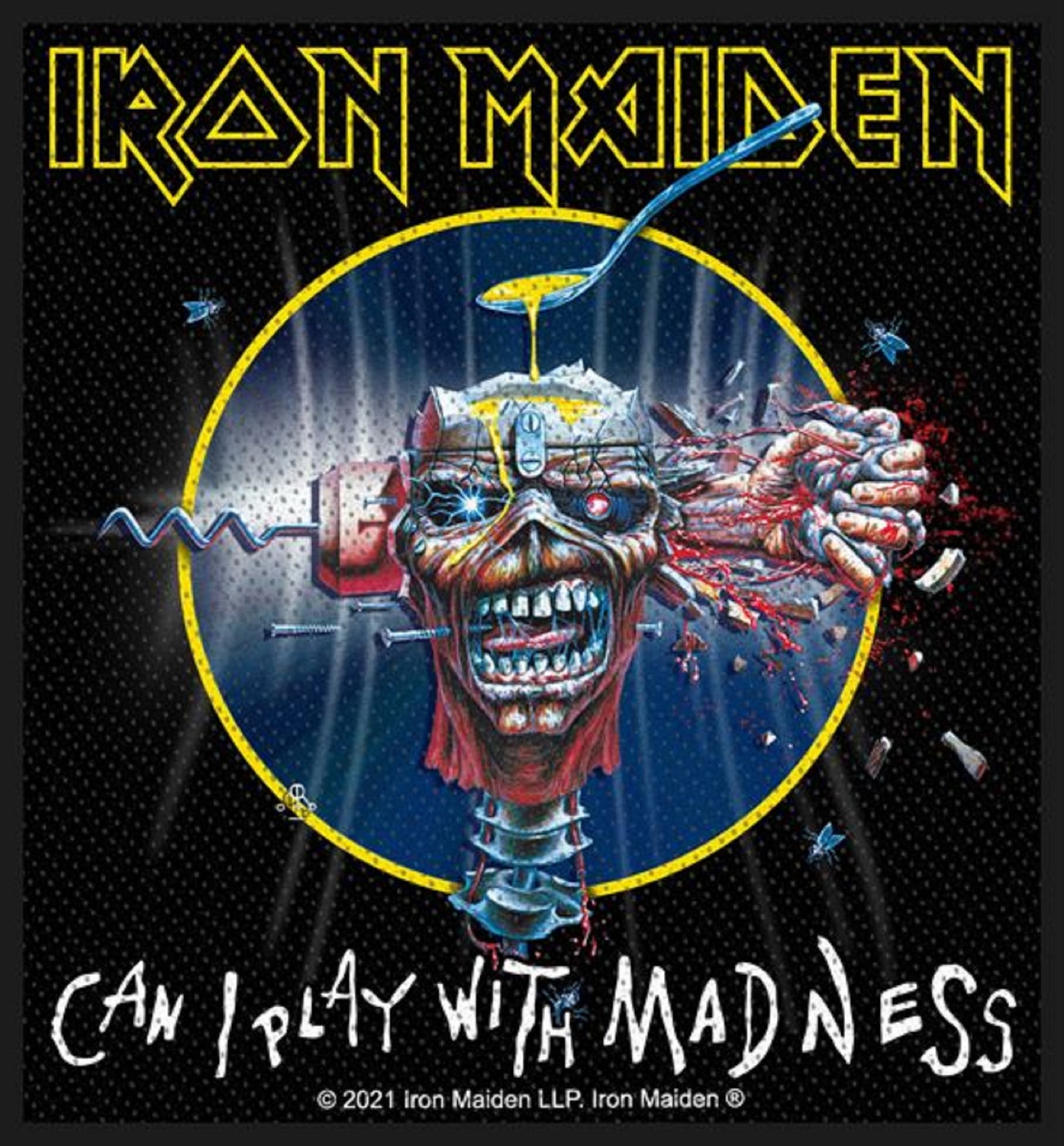 IRON MAIDEN Can I Play With Madness NEW Woven Sew on Patch 10 Etsy